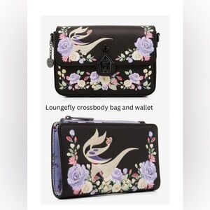 SOLD📦Loungefly Disney The Nightmare Before Christmas Floral Zero bag and wallet